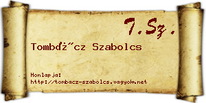 Tombácz Szabolcs névjegykártya